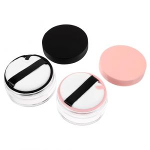 TOVINANNA 4pi&egrave;ces &Eacute;tui Compact Vide Pour Contenant De Maquillage De Voyage Distributeur Avec Houppette Pour Fond De Teint Et (Qieiyi, neuf)
