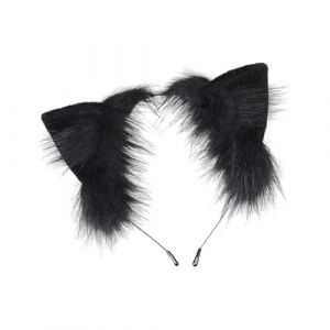 Serre Tête Oreille de Chat, Bandeau Oreilles de Chat Serre-tête Oreilles de Chat Mignonnes Serre Tete Oreilles de Chat Bandeau Peluche pour Femmes Filles Fête Halloween Anniversaire Cosplay (4845966456652656456, neuf)
