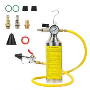 PARAOUTIL Kit Rinçage AC Voiture - AC Flush Kit Système de Climatisation de Voiture avec Pistolet Rinçage Kit Voiture AC Climatisation Système Flushing Tool avec Manomètre 220 PSI et 1M Tuyau (shen ai che, neuf)