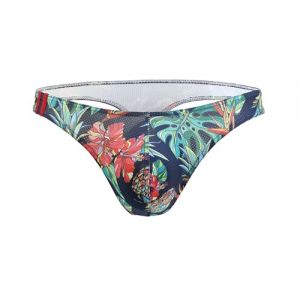 Maiclaice Homme élasthanne Tanga G-String Taille Basse Stretch Bikini lot Mini Slip Respirant Shorty sous-vêtement Bleu Saphir Grand (Maiclaice, neuf)