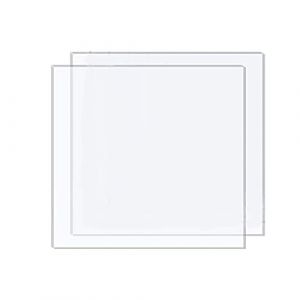 DRERIO 2 Pi&egrave;ces Plexiglass Plaque Transparent Plexiglas 3mm Plaque Polycarbonate Feuille Plastique Cadre Photo,DIY Projet,Peinture,Maison,Affichage (30 x 30 cm) (DRERIO, neuf)