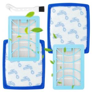 Lot de 2 filtres de rechange pour aspirateur tra&icirc;neau Philips 7000 series PowerPro Expert FC9732/FC9728/FC9735, filtre de rechange (bleu) (Jijutian, neuf)