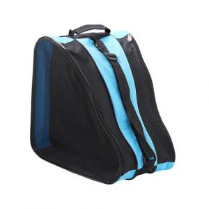 Amagogo Sac de Patins à Roues Alignées, Sac de Patinage à roulettes Respirant, 3 Compartiments Sac de Chaussures de Patinage, Sac de Rangement de Patins en Tissu Oxford, Unisexe, Bleu (amagogouk, neuf)