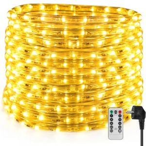 kefflum LED Tube Lumineux 6M 216LEDs Guirlande Lumineuse IP65 Tube, Led Tubes lumineux Ext&eacute;rieur Avec T&eacute;l&eacute;commande Fonction M&eacute;moire 6 Modes Luminosit&eacute; R&eacute;glable Minuterie pour D&eacute;coration de No&euml;l (Kefflum, neuf)
