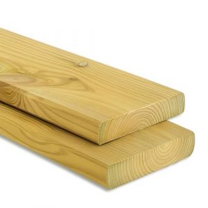 Planche à bords lisses, en pin imprégné, 20 x 145 mm, longueur 120 cm, planche pour la construction, avec 4 côtés rabotés et lisses (Holzmarkt Riegelsberger, neuf)