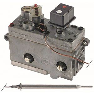 Sit Thermostat de gaz MINISIT 710 Température max. 190 °C Convient pour elframo 110–190 °C gaz entrée 1/2 'sortie 3/8' (CATERING-SPAREPARTS, neuf)