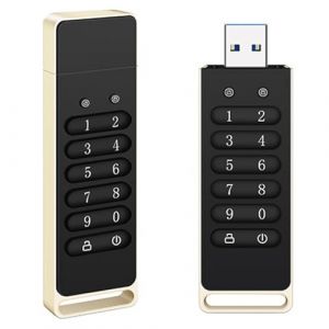 BoluDukNN Cl&eacute; USB Crypt&eacute;e, Cl&eacute; USB S&eacute;curis&eacute;e, Cl&eacute; USB 3.0 &agrave; Cryptage Mat&eacute;riel, P&eacute;riph&eacute;rique De Stockage De Donn&eacute;es Crypt&eacute;es, Compatible Mac/Windows/Linux Black-64GB (YingXianShunHangOuMaiShangMaoZhongXin, neuf)