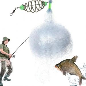 Filet pour attraper les poissons | &Eacute;puisette de p&ecirc;che, capture &agrave; la main des cr&eacute;atures de ruisseau en maille pour lancer des immersions et des app&acirc;ts (ruixjz, neuf)