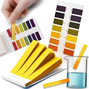 Retoo Lot de 80 bandelettes de test de pH en papier de tournesol pour l'urine et la salive Bandelettes de test d'indicateur de pH Gamme de pH 1-14 avec échelle de comparaison des couleurs pour les (RETOO, neuf)