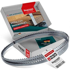 Lame de scie à ruban Bayerwald en acier spécial à dents trempées - 1712 x 6 x 0.5 x 4 / pour tous les types de bois courants/bande de scie adaptée à Metabo. Elektra Beckum et bien d'autres. (Sawblade King, neuf)