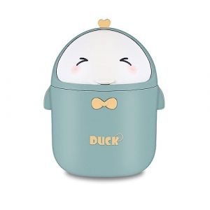 TOGHPUW Mini Poubelle, Petite Poubelle, Le Mini Poubelle De Bureau Avec Couvercle, Poubelle De Bureau, Petite Poubelle (Vert) (WANCHUANGDIANZISHANGWU, neuf)
