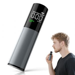 Éthylotest Électronique, Euakee Alcootest Ethylotest avec Affichage Digital LCD, Rechargeable & Portable USB Ethylotest Professionnel pour Utilisation à la Maison ou Lors de soirées (acdcfwfcf, neuf)