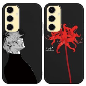 [2 Pi&egrave;ces] Coque pour Samsung Galaxy S25 5G,Anime Tokyo Ghoul Manga &Eacute;tui de Protection TPU Souple Housse Anti-Choc Case Compatible avec Samsung Galaxy S25 5G (guangshuishirongjingshangma, neuf)