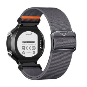 Nylon Bracelet pour Garmin Forerunner 235/230/220/620/630/735XT Bracelet, R&eacute;glable Fermoir en Acier Inoxydable Sangle de Rechange Compatible avec Garmin Forerunner 235 (5,Aucun type de m&eacute;tal) (Kemikeji, neuf)