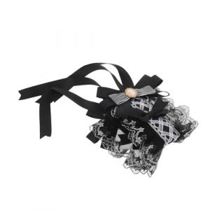 Ipetboom Bandeau Lolita Dentelle avec N&oelig;ud Coiffe Kawaii pour Filles Accessoire de D&eacute;guisement de Soubrette Bijou de Cheveux Accessoire de Costume pour F&ecirc;te et Jeu de R&ocirc;le (hikarish, neuf)