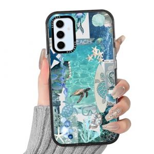 Yoedge Transparente Coque pour Samsung Galaxy S24 FE, Aesthetic Fleur &Eacute;t&eacute; Motif &Eacute;tui Mignon Design Housse de T&eacute;l&eacute;phone pour Filles, Silicone Cover Case pour Samsung S24 FE 6,7",Tortue Bleu Oc&eacute;an (VIP FLAG CENTER, neuf)