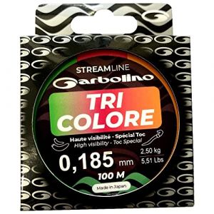 Nylon toc Streamline Garbolino tri-Colore 100 M (Ø 18.5/100) (CARNASPORT, neuf)