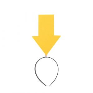 Conception de symbole unique accessoire Bandeau de femmes non transformé avec un cerceau de cheveux durable pour les festivals de mascarades voyage en épingle à cheveux Jaune 1 (kilnbright, neuf)