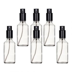 YIZHAO Flacon Spray Vide 50ml, Transparent Bouteille Spray Verre, avec Brouillard de Pulverisateur Fine, pour Huiles Essentielles, Aromathérapie, Parfums, Nettoyage, Voyage, Pharmacie – 6Pcs (One Trillion Network, neuf)