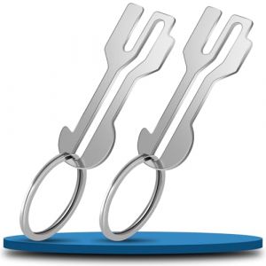 Lot de 3 jetons de Chariot de Courses en métal - Jeton de Chariot Amovible comme Porte-clés - Porte-clés en Acier Inoxydable Clover (Payivsve EU, neuf)