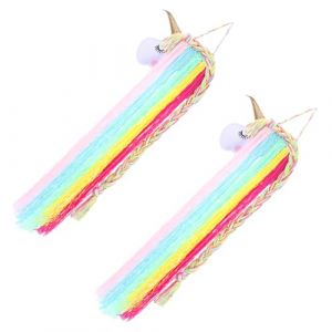Toyvian 2pièces Organisateur De Barrettes à Cheveux Licorne De Support Décoratif Tressé Pour Rangement Pratique Et (Ronymar, neuf)
