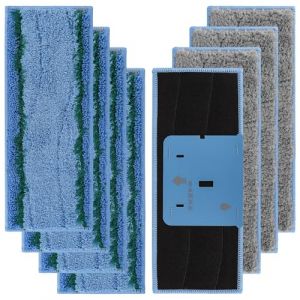 Sgizoku Lot de 8 chiffons de nettoyage lavables pour iRobot Braava M6, serpill&egrave;res r&eacute;utilisables, pour iRobot Braava Jet M6134 (M6 Mixed 8 pi&egrave;ces) (HaiKuoLeTi, neuf)