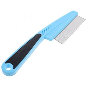 FRCOLOR Peigne à Dents Fines En Acier Inoxydable Peigne Chaud Peigne Antipelliculaire Peigne Fin Pour Cuir Chevelu Peigne à Ailettes Ac Disparaître Poil Ventilé Dreadlock Blue Plastique (Laners, neuf)