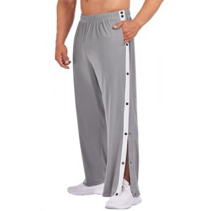 PINSPARK Pantalon de Jogging pour Homme Pantalon de Rééducation Ouverture Latérale avec Boutons-Pression Latéraux - Pantalon de Sport Postopératoire (Pinspark, neuf)