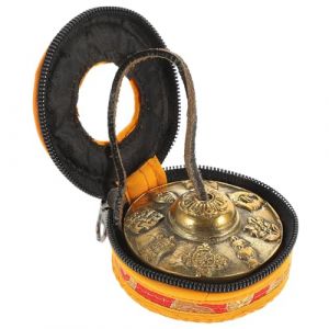 ERINGOGO Cymbales En Cuivre Cymbales à Doigts Cloches Tibétaines Chaman Cloche Du Cloche à Main En Laiton Cloches De Cymbales Tingsha Cloche Bouddhiste Cuivre Bretelles (idbvd, neuf)