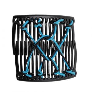 Vriusi Stretchy Hair Combs, Popular Retro Magic Hair Comb, Magic Women Comb Clip, Creative Elastic Hairpin, Double Comb Hair Clip, Multipurpose Hair Accessories for Braided Hair, Bun and Low Ponytail (huayup, neuf)