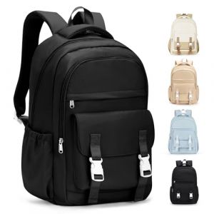 HYC00 Sac &agrave; Dos Scolaire Fille Coll&egrave;ge Ado Loisir Sac &agrave; Dos D'&eacute;cole Fille Sacs Scolaires Impermeable Casual Daypacks Sacs Universitaire Femme Bookbag pour Ordinateur Portable de 14 Pouces,Noir (SUNMOP, neuf)