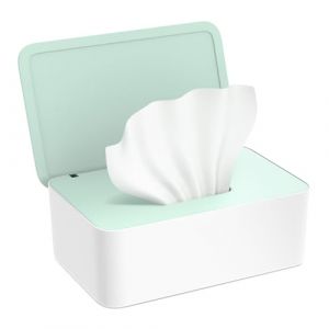 Kolamom Boîte à Lingettes Distributeur, Boîtes de Papier Toilette Humide pour Bébés et Adultes, Boîte de Lingette Humides avec Couvercle pour l'extérieur, la maison et le bureau - Vert (Secret Dream, neuf)