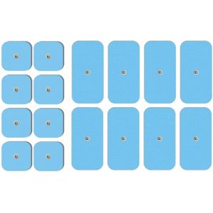 TENSPAD SILVER Pack 16 électrodes compatibles avec Les appareils: Beurer, Bluetens, Sanitas, Vitalcontrol (8 unités 50x50 mm + 8 unités 50x100 mm) (TENSPAD, neuf)