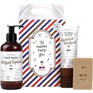 Coffret de soin pour homme de Monsieur BARBIER | Français, Naturel et Végan | Visage & Peau | Crème Hydratante Matifiante, Nettoyant Exfoliant et Savon Surgras Rhassoul | Kit cadeau beauté (Monsieur Barbier, neuf)