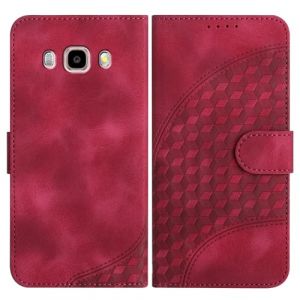 JayModCase Coque pour Samsung Galaxy J7 2016 / J710, Cuir PU &Eacute;tui Flip Portefeuille &agrave; Rabat Housse avec [Antichoc] [Magn&eacute;tique] [Porte Cartes] [Stand Fonction] pour Galaxy J7 2016 - Rose Rouge (JIEMA EU STORE, neuf)