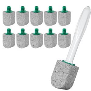 Pierre Ponce WC 10 Pi&egrave;ces,Pierre Ponce Brosse Toilettes,Brosse de Nettoyage avec 1 Poign&eacute;e R&eacute;utilisable,pour Toilettes,Salle de Bain,&Eacute;viers,&Eacute;limine Les Taches Tenaces (Opptt, neuf)