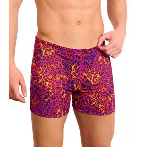 Kiniki Short de Bain Transbronzant pour Homme (5&egrave;me G&eacute;n&eacute;ration) - Hot Leopard (Kiniki Exclusive TanThrough Swimwear & Underwear, neuf)