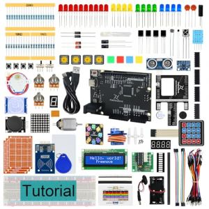 Freenove Ultimate Starter Kit with Board V5 Rev4 Mini (Compatible with Arduino IDE), Arm Cortex-M4 Microcontroller, 399-Page Detailed Tutorial, 220 Items, 78 Projects (Freenove-EU, neuf)
