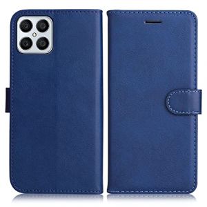 DENDICO Coque pour Huawei Honor X8 4G / Honor X30 i, PU en Cuir Coque Portefeuille Étui Housse, Design Classique TPU Coque pour Huawei Honor X8 4G / Honor X30 i, Bleu Marin (DENDICO, neuf)