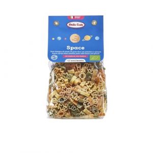 Dalla Costa Space Pâtes Tricolores À La Tomate Et Aux Épinards Pâtes Bio Pour Enfants Avec Vitamine B1. Fabriqué en Italie. Lot Avantageux 8x200 grammes (North Star 23, neuf)