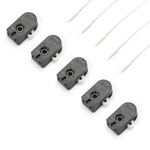 ORION LIGHTSTYLE Lot de 5 interrupteurs à tirette avec cordon pour lampadaires, lampes de table, lampes murales, blanc (leuchtenoutlet, neuf)