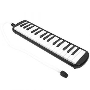 Enfants Melodica, 32 Touches IRIN Melodica Instrument de Musique à Vent Portable avec Embouchure Cornet Instrument Melodica avec Sac Noir pour Enfants Débutant Pratique(le noir) (Miesucy, neuf)