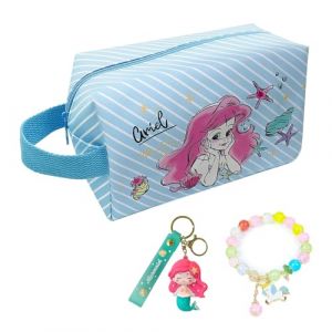 Trousse de Toilette ，Trousse &agrave; Maquillage, Cartoon Makeup Bag, Sac de Maquillage de Voyage, Id&eacute;al Rangement et Voyage， pour Enfant, Adolescent, Adulte. (Rouge) (cx-us, neuf)