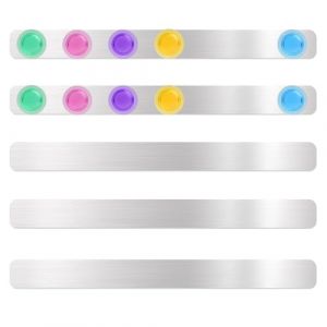 5 Pcs Tableau Magnétique Mural, Bande Magnetique Adhesive, Tableaux Magnétiques, Tableau Mémo Autocollant pour Cuisine, Bureau, Réfrigérateur, Photo, Tableau d'affichage avec 10 Pièces Aimants (Siqimaoyi, neuf)