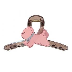 Pince &Agrave; Cheveux En Plastique Solide Pour Femmes De Chiot Dessin Anim&eacute; &Eacute;pingle M&eacute;tal Plusieurs Couleurs Accessoire Coiffure Plastique (summei, neuf)