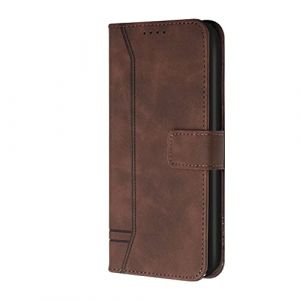 Pochette en Cuir pour T&eacute;l&eacute;phone Portable Huawei Honor 9A,Coque R&eacute;sistant aux Chocs Robuste Clapet Bourse Etui Housse avec Aimant&eacute; et B&eacute;quille,Caf&eacute; (Ucikov, neuf)