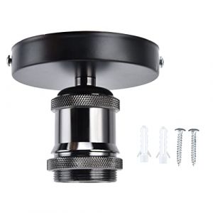 TOPINCN Douille de Lampe Vintage E26 E27, Support de Lampe de Plafond, Plafonnier, Applique Murale, Support D'ampoule avec Accessoires pour Cuisine, Chambre &agrave; Coucher, Bureau, etc. (Goolilyuker, neuf)