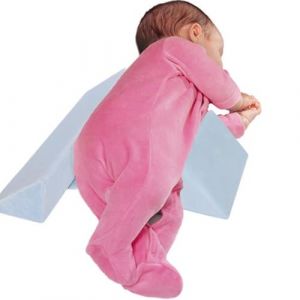 Coussin Bebe Cale Bebe sur Le Cote - Soutien Lombaire Réglable Doux et Respirant avec Housse Amovible Lavable, Cadeau Bébé (Blue) (Qianyumaoyi, neuf)