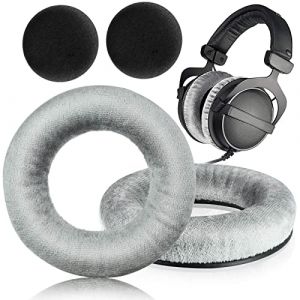 DT990 DT770 Coussinets de rechange compatibles avec les casques Beyerdynamic DT990 / DT880 / DT770 PRO (gris) (DoneWay, neuf)