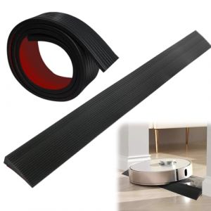 Rampe de seuil de porte, robot aspirateur, rampes en caoutchouc autocollantes, pour seuils de porte, rampe de fauteuil roulant, poussette, scooter, réducteur (100 x 8 x 1 cm) (Zinueen, neuf)